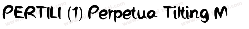 PERTILI (1) Perpetua Tilting MT字体转换